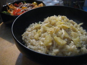 onion and fennel risotto