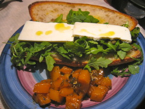 Quick n Clean Ricotta Salata Sandwich