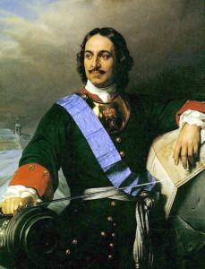 Peter the Great, clearly in need of a beer